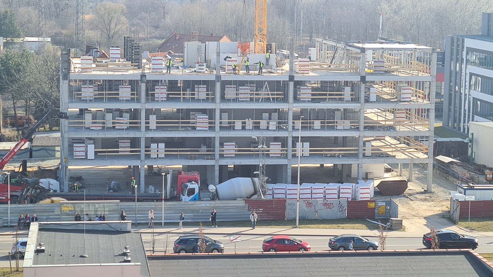 Zdjęcie z placu budowy z 25.03.2022 r.